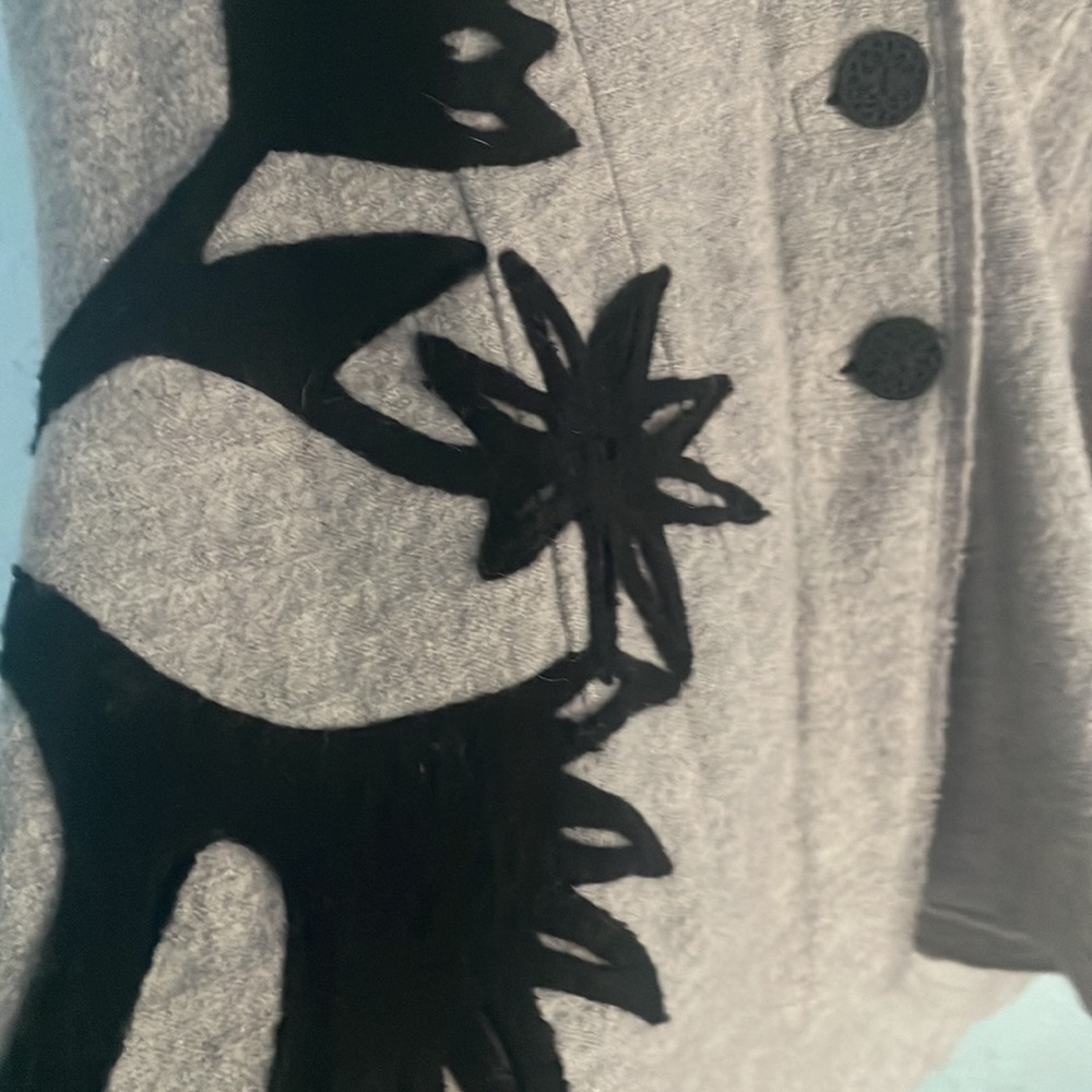 Rosie Neira wool appliqué jacket L - Picture 6 of 6